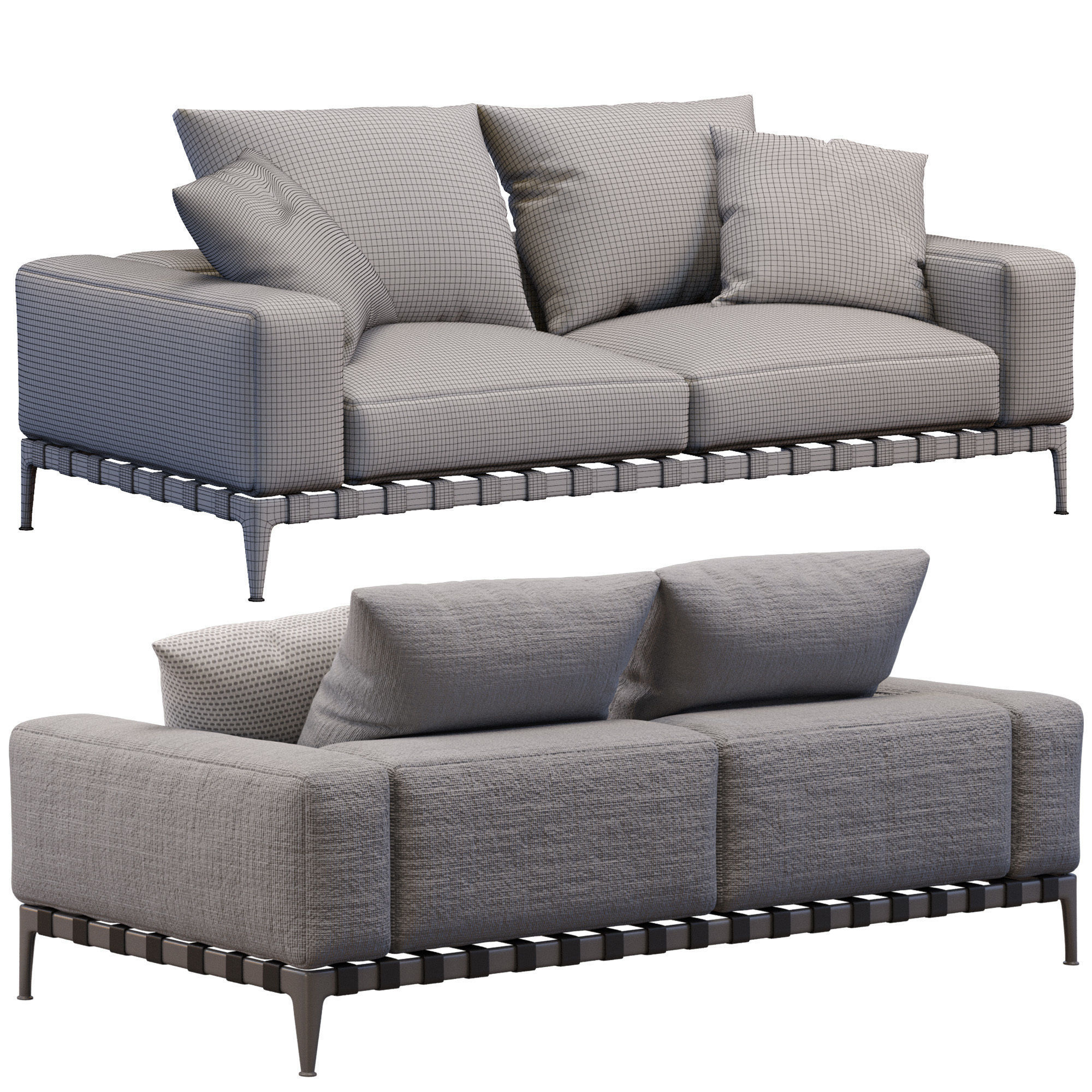 Sofa Gregory By Flexform 3D model_7