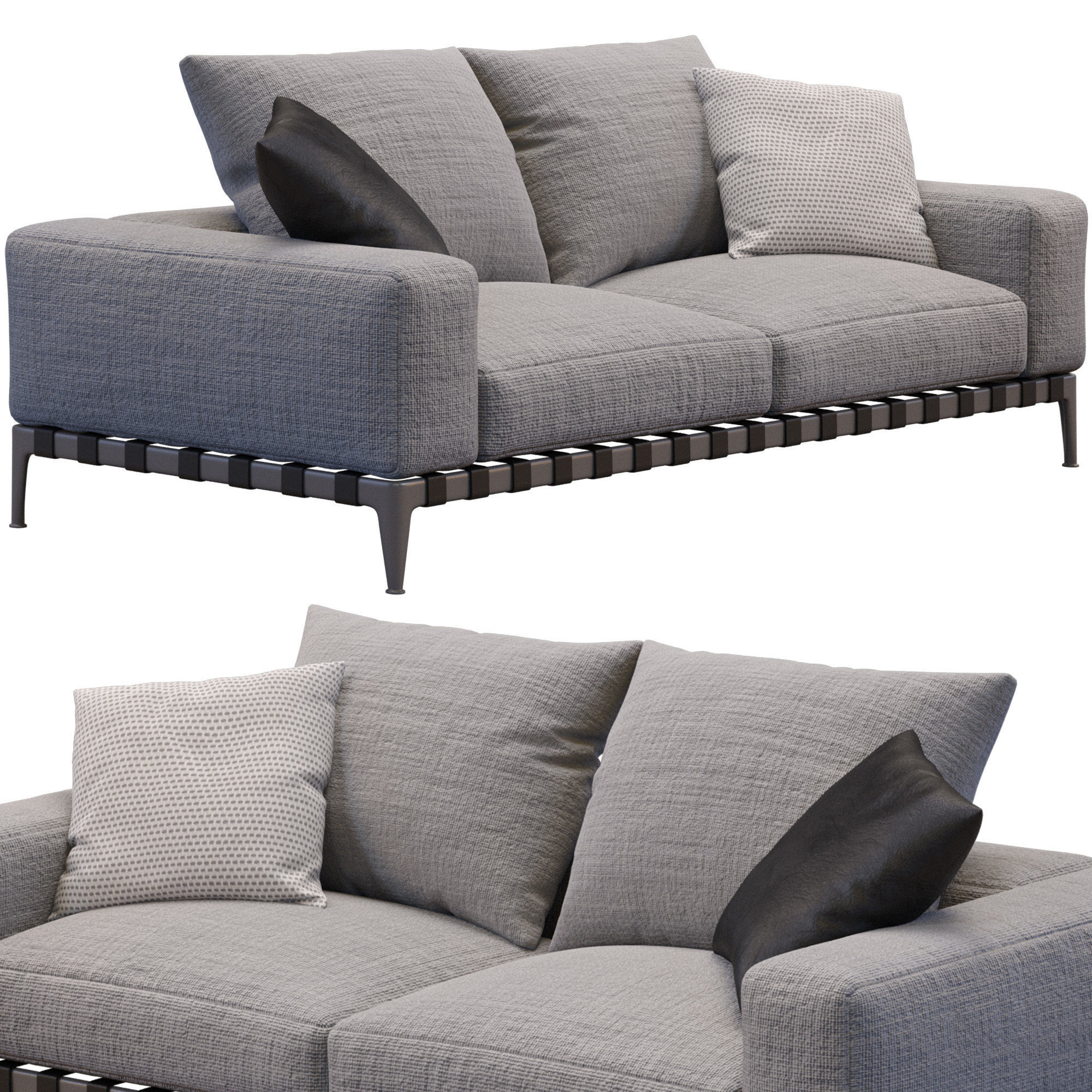 Sofa Gregory By Flexform 3D model_6