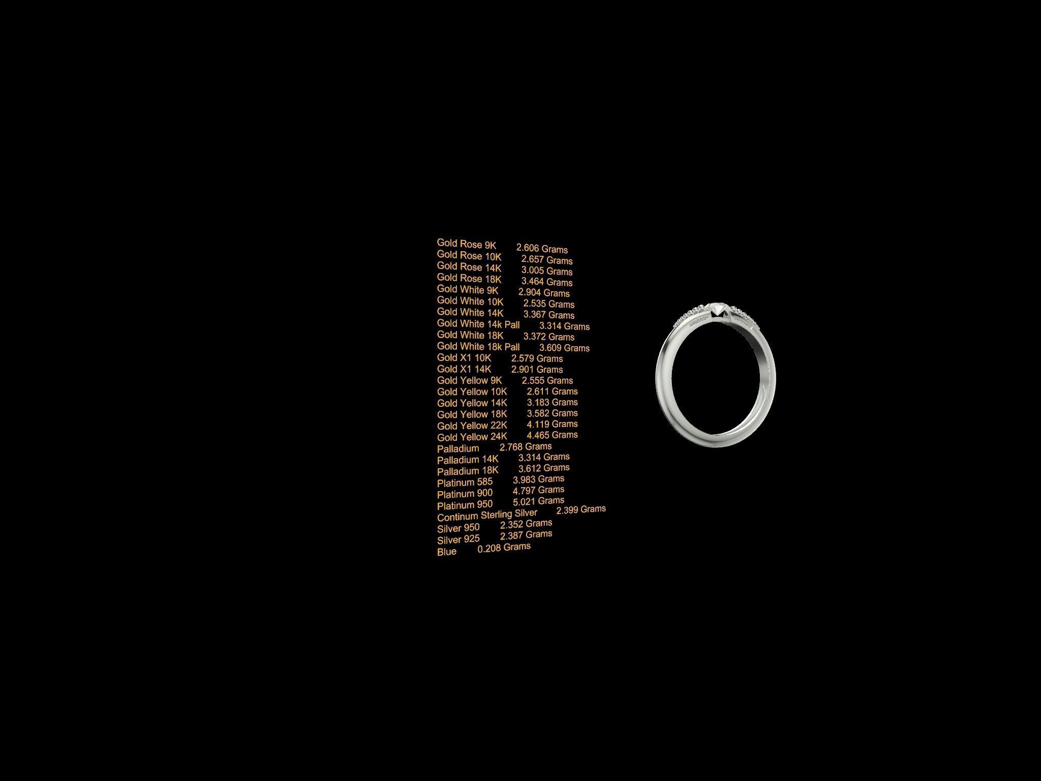 FLOATING DIAMOND MILGRAIN STL FILE VERIFIED 3D print model_14