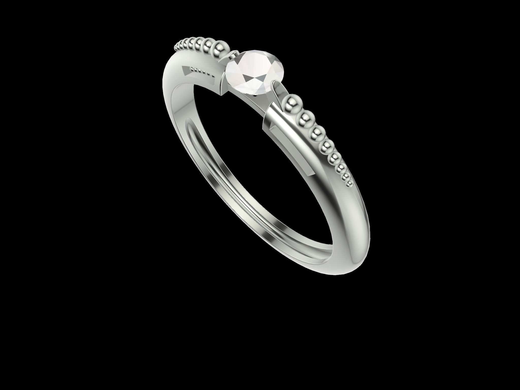 FLOATING DIAMOND MILGRAIN STL FILE VERIFIED 3D print model_2