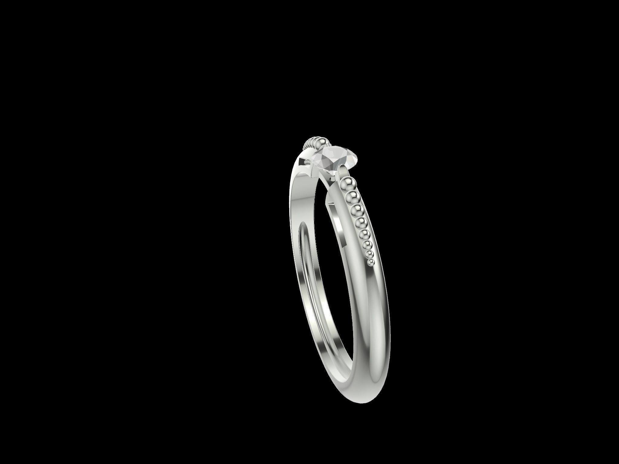 FLOATING DIAMOND MILGRAIN STL FILE VERIFIED 3D print model_12