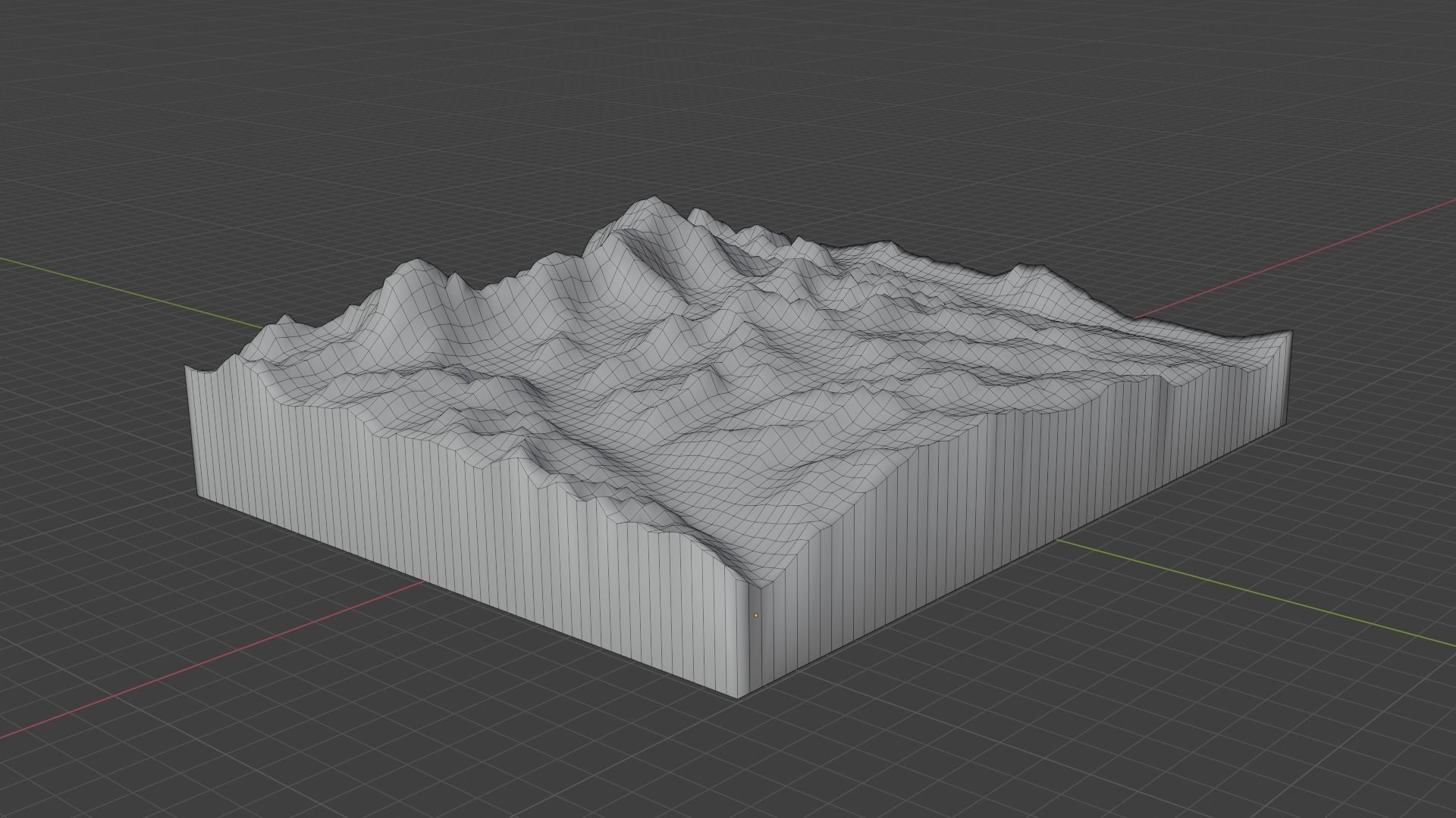 Siguang Ri Mountain Low-poly 3D model_7