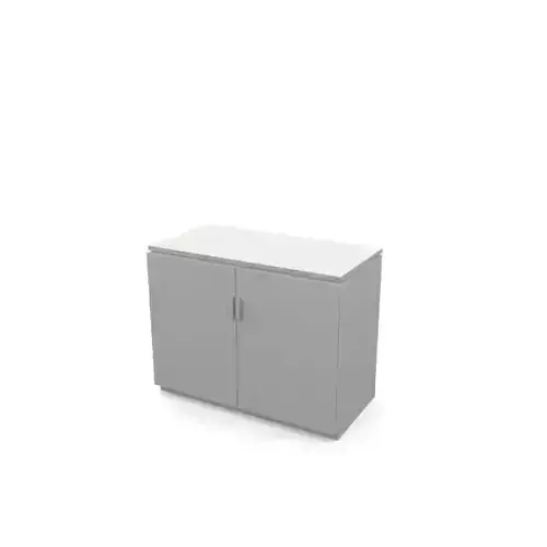 Plain Wooden Cabinet 3D model