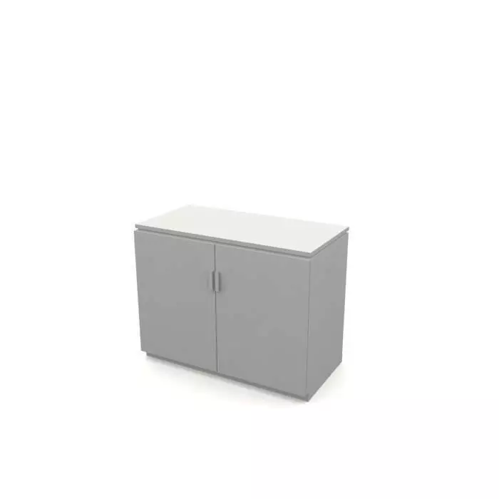 Plain Wooden Cabinet 3D model_0