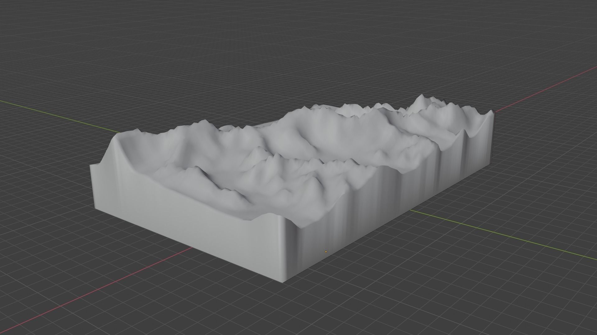 Teram Kangri I Mountain Low-poly 3D model_9