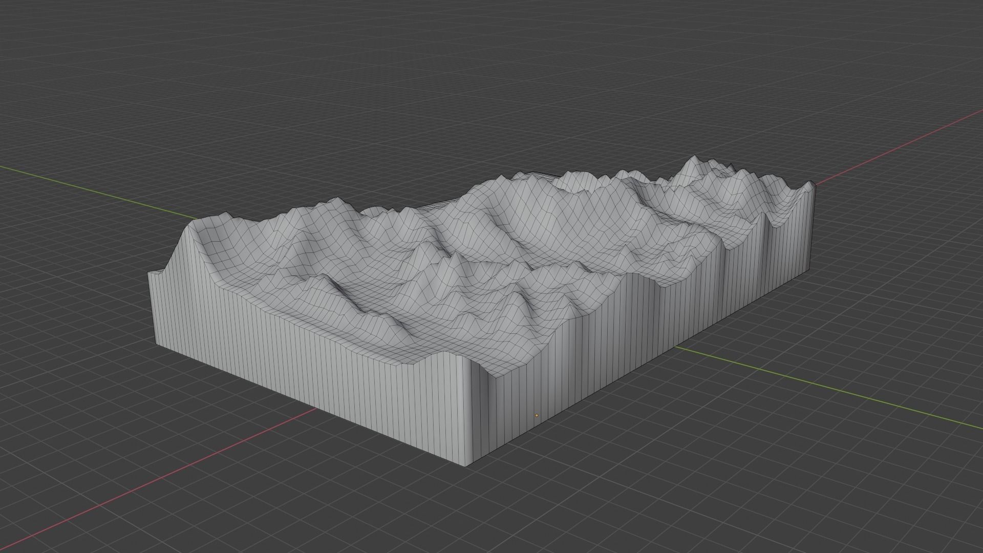 Teram Kangri I Mountain Low-poly 3D model_7