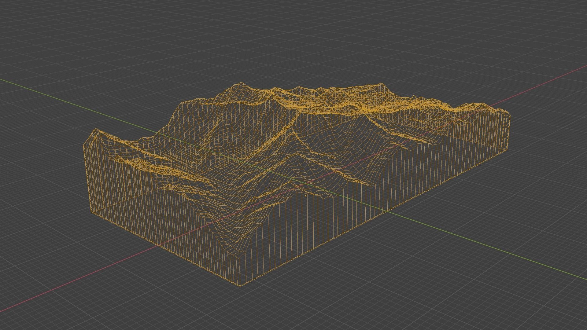 Ultar Sar Mountain Low-poly 3D model_8
