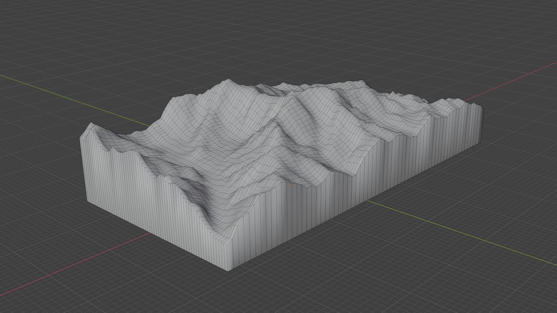 Ultar Sar Mountain Low-poly 3D model_7