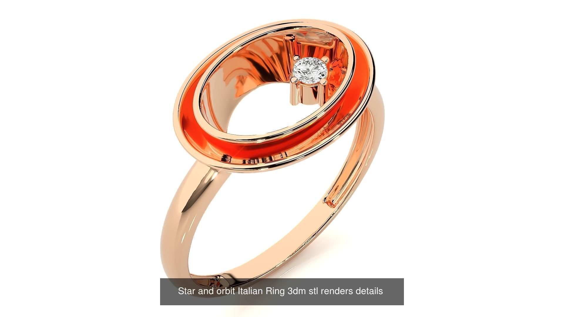 205 High Jewelry Cocktail Rings 3dm stl renders details 3D Model Collection_129