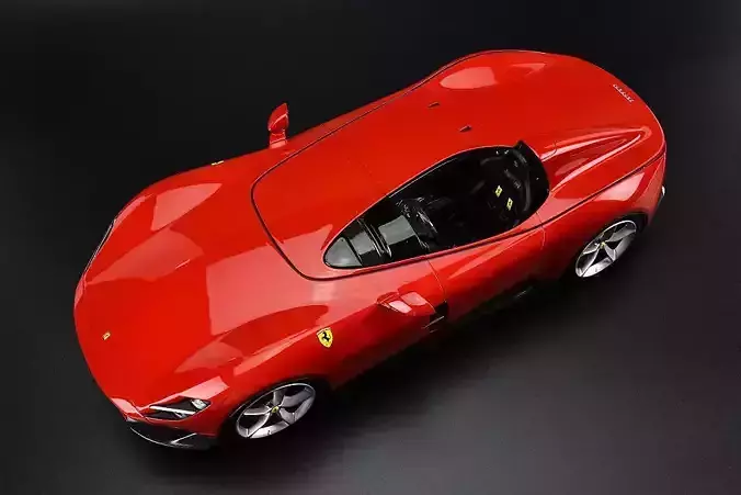 Ferrari sp1 rigged  3D model