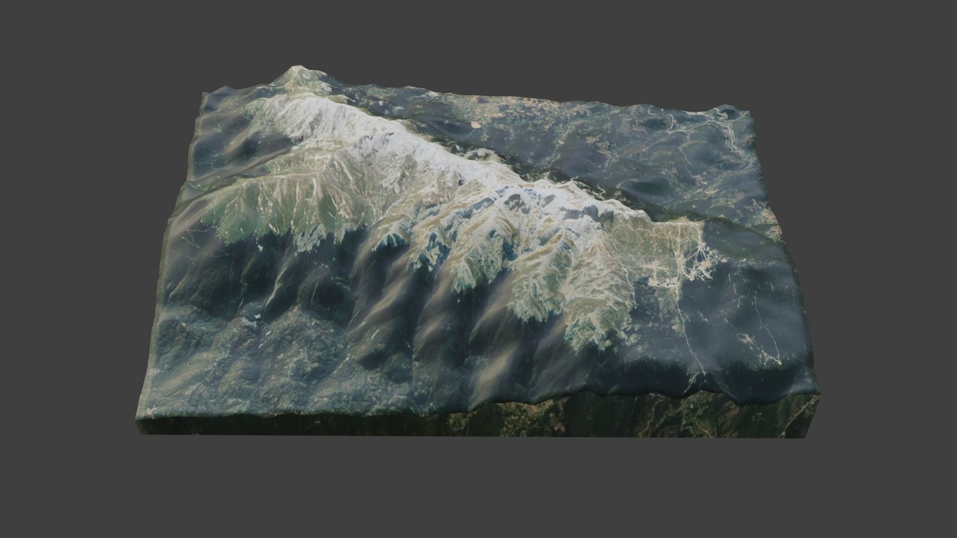 Uludag Mountain Low-poly 3D model_5