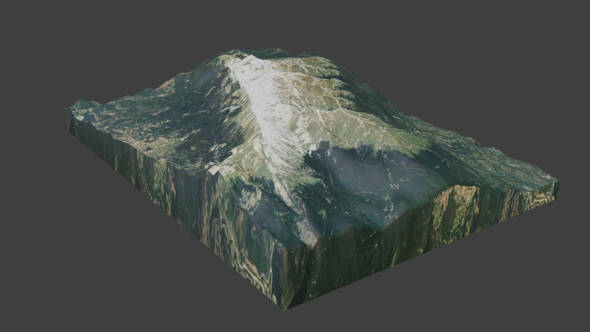 Uludag Mountain Low-poly 3D model_3
