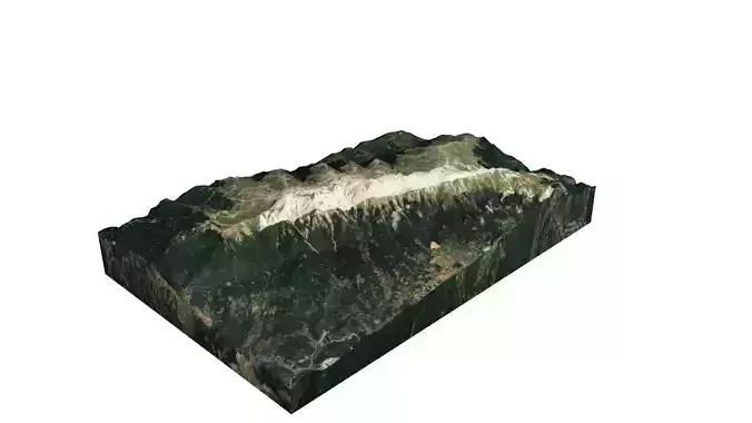 Uludag Mountain Low-poly 3D model