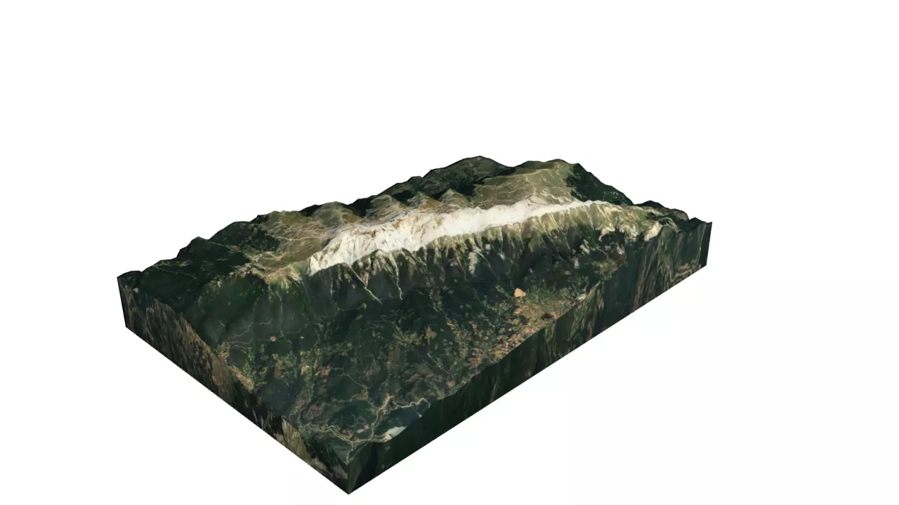 Uludag Mountain Low-poly 3D model_0