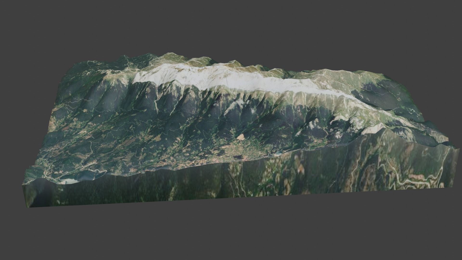 Uludag Mountain Low-poly 3D model_4
