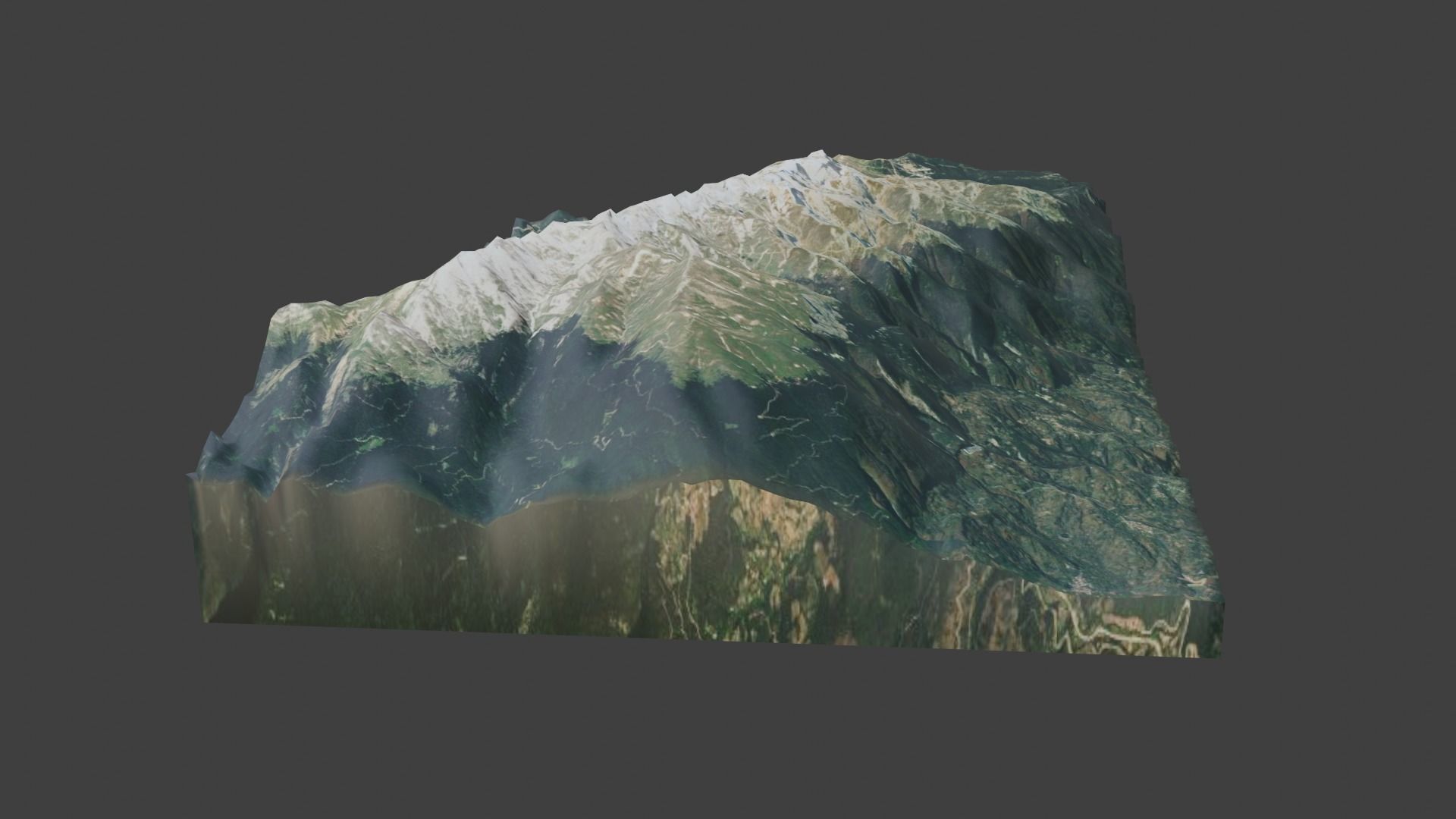 Uludag Mountain Low-poly 3D model_2