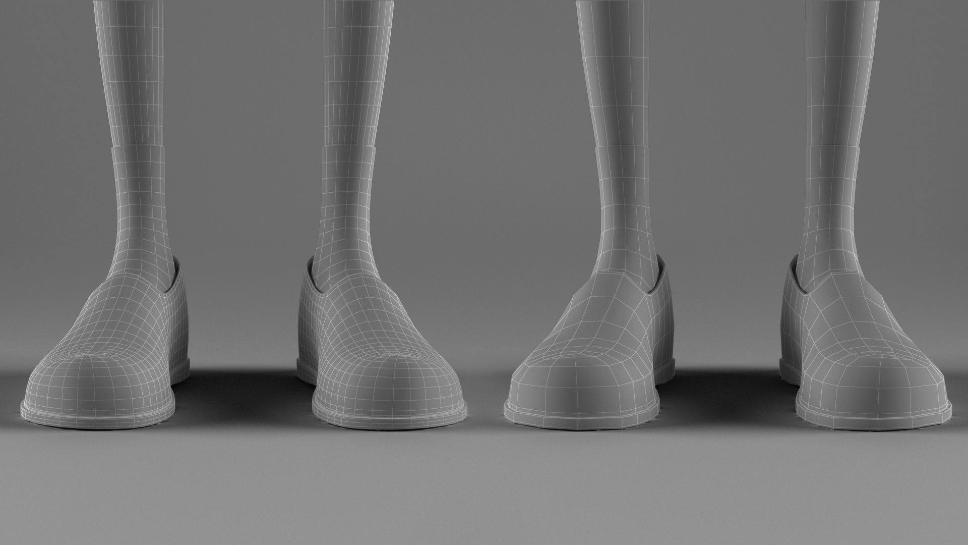 Cartoon Grandpa Rigged Low-poly 3D model_19