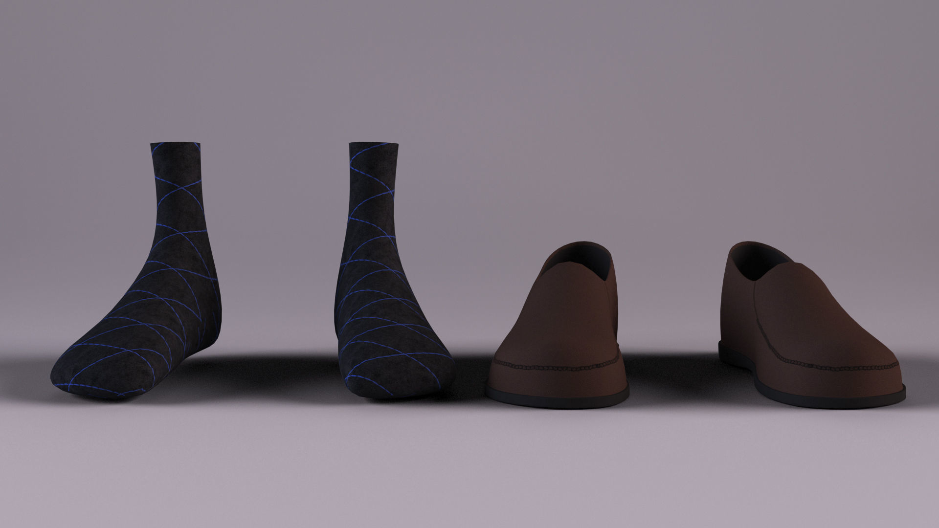 Cartoon Grandpa Rigged Low-poly 3D model_11