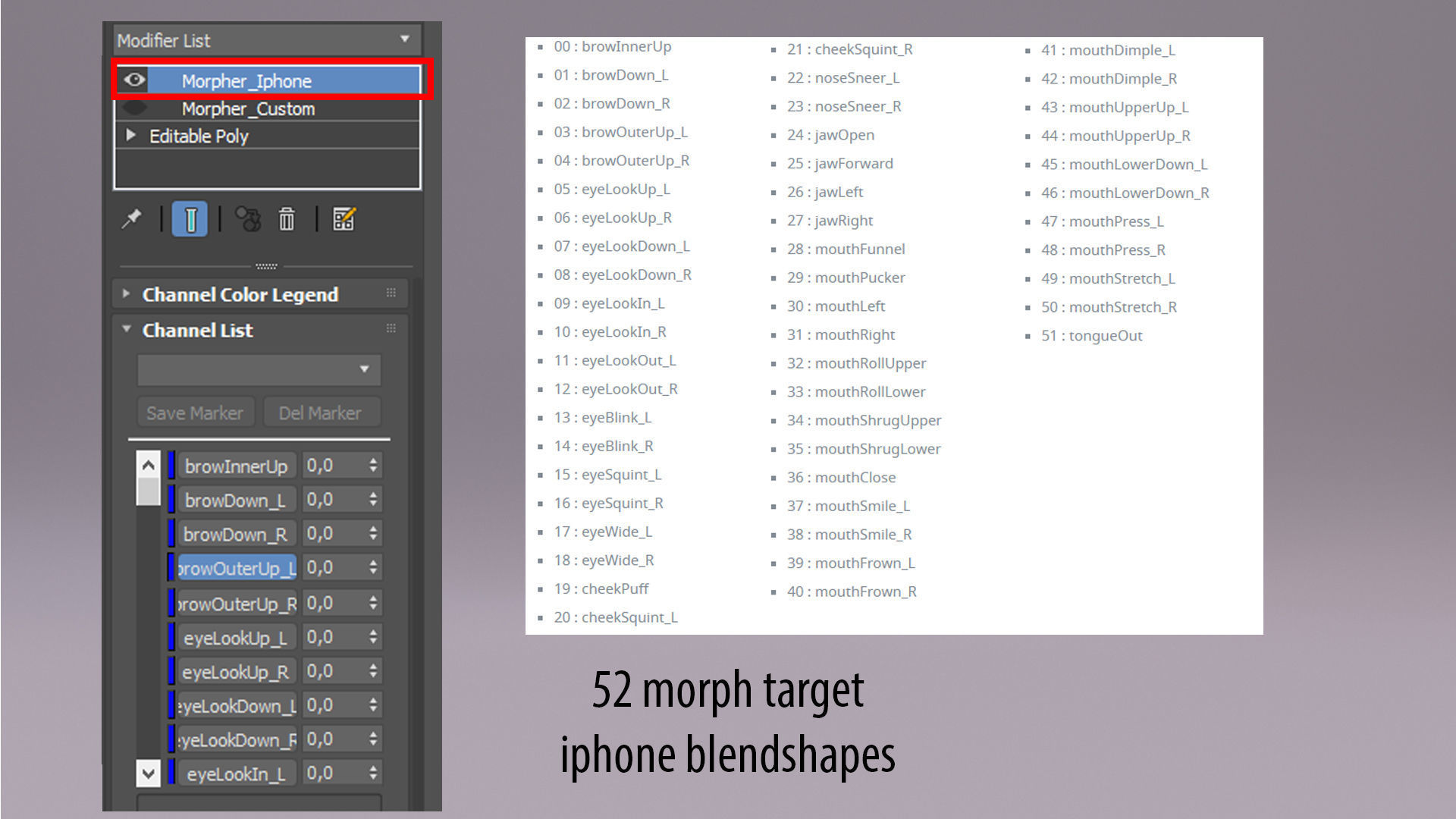 Cartoon Grandpa Rigged Low-poly 3D model_15