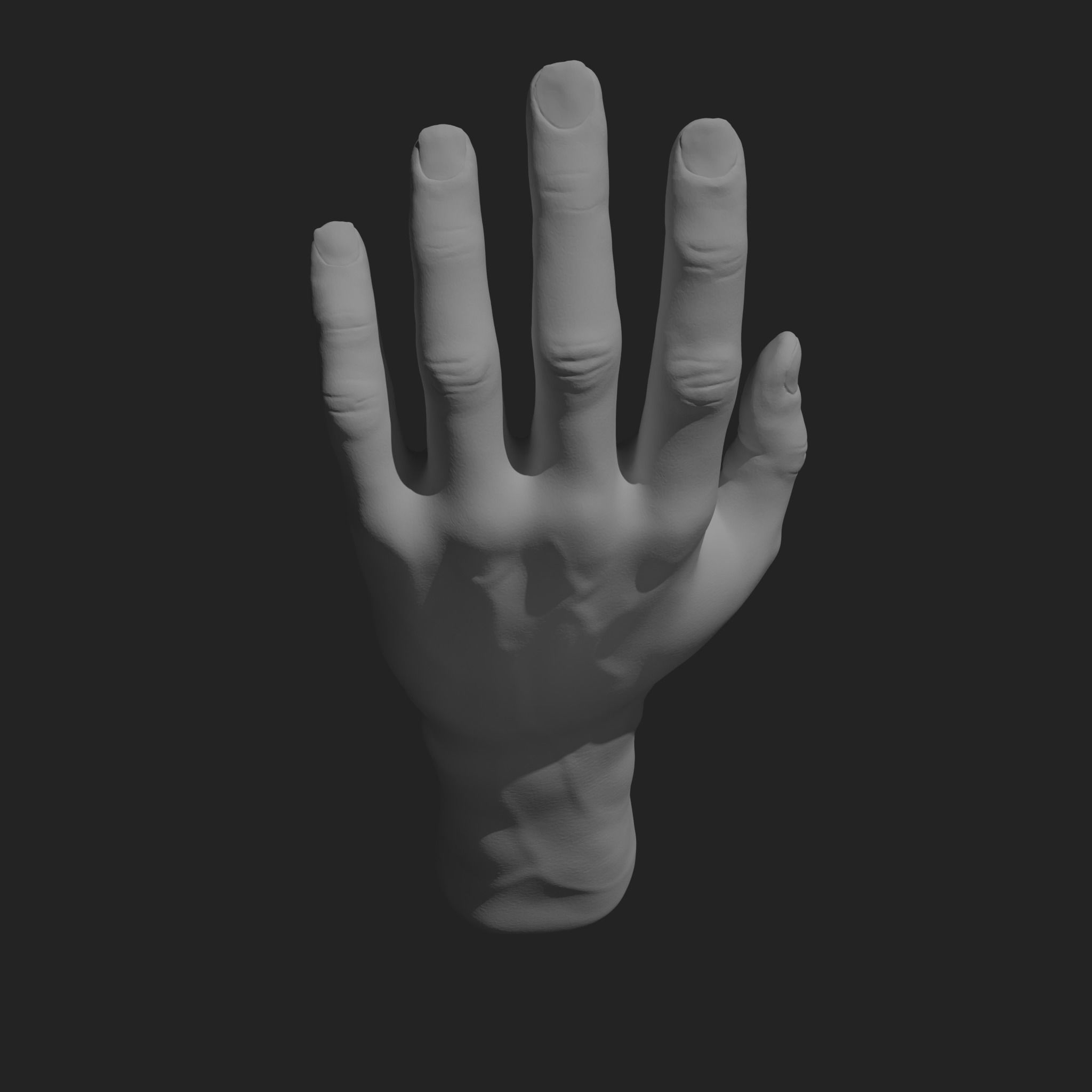 HumanHand 3D print model_4