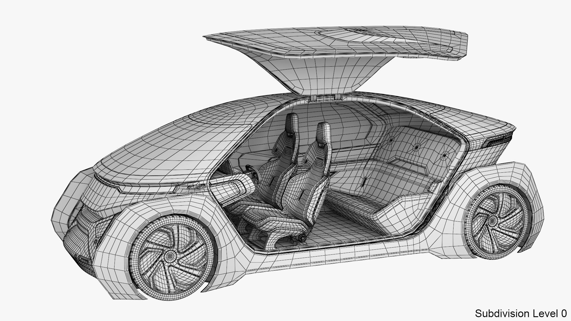 Self-Driving Car Concept 2 3D model_24