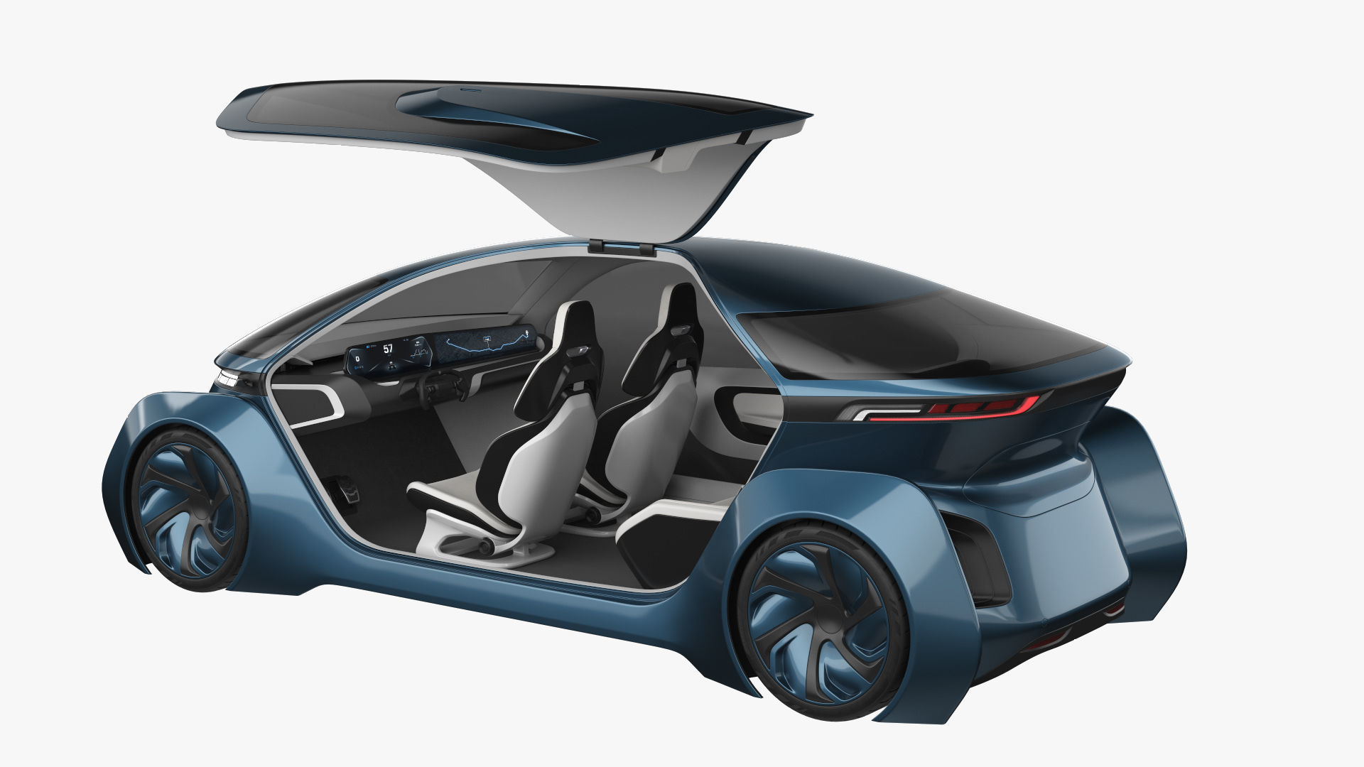 Self-Driving Car Concept 2 3D model_15