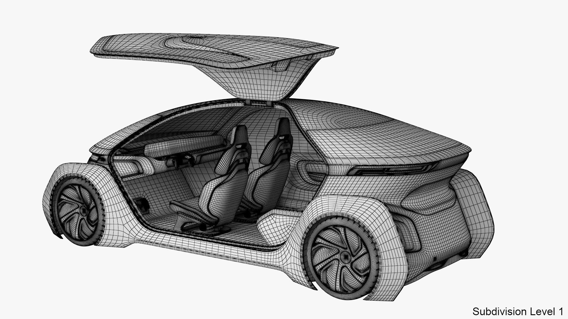 Self-Driving Car Concept 2 3D model_27