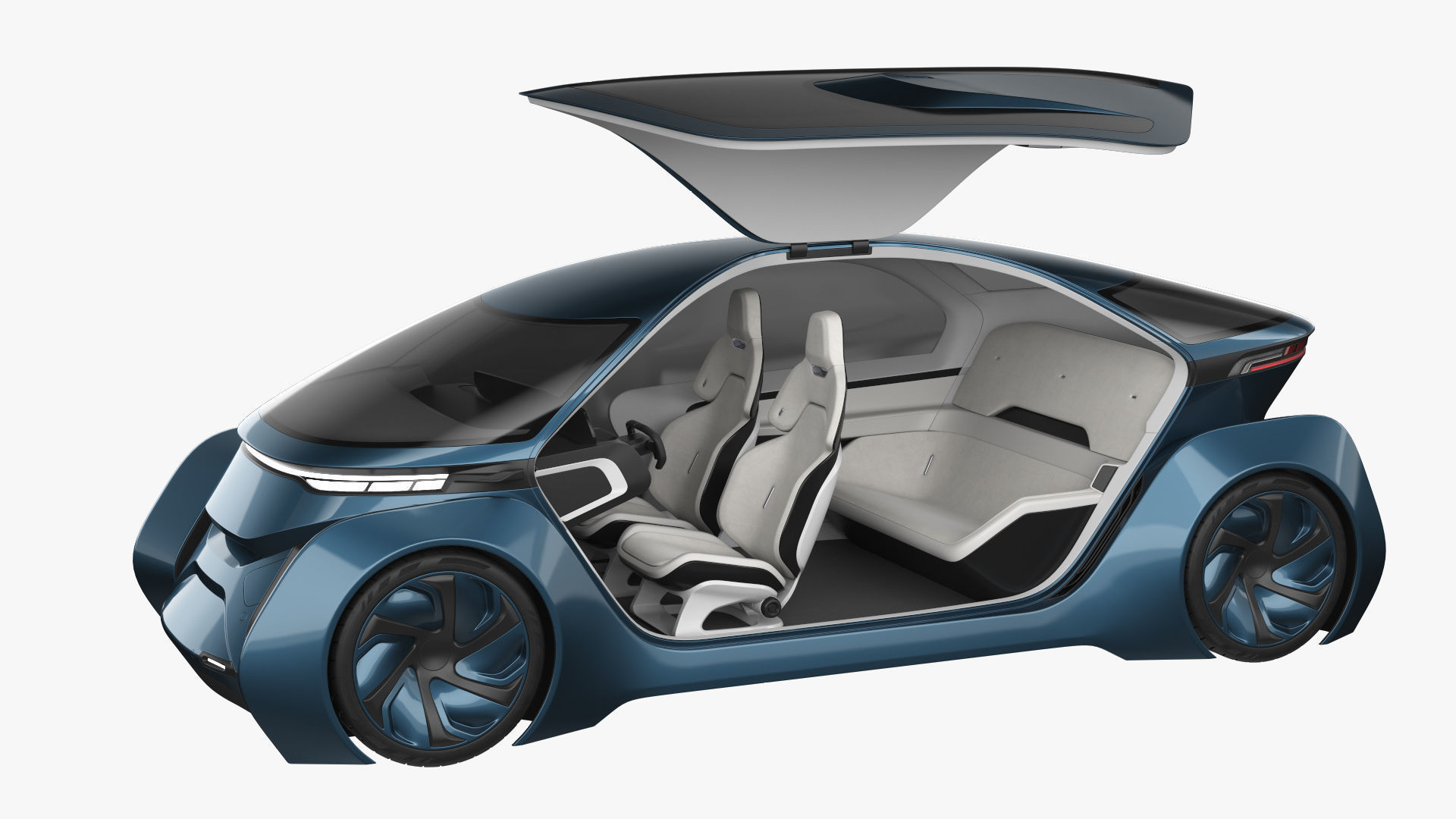 Self-Driving Car Concept 2 3D model_13