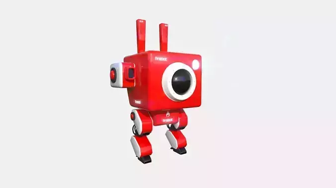 Robot C9 Firebot - Sentinel Character SciFi Design Low-poly 3D model