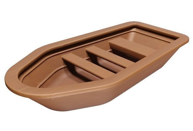 Classic Wooden Fishing Boat Low-poly 3D model_1