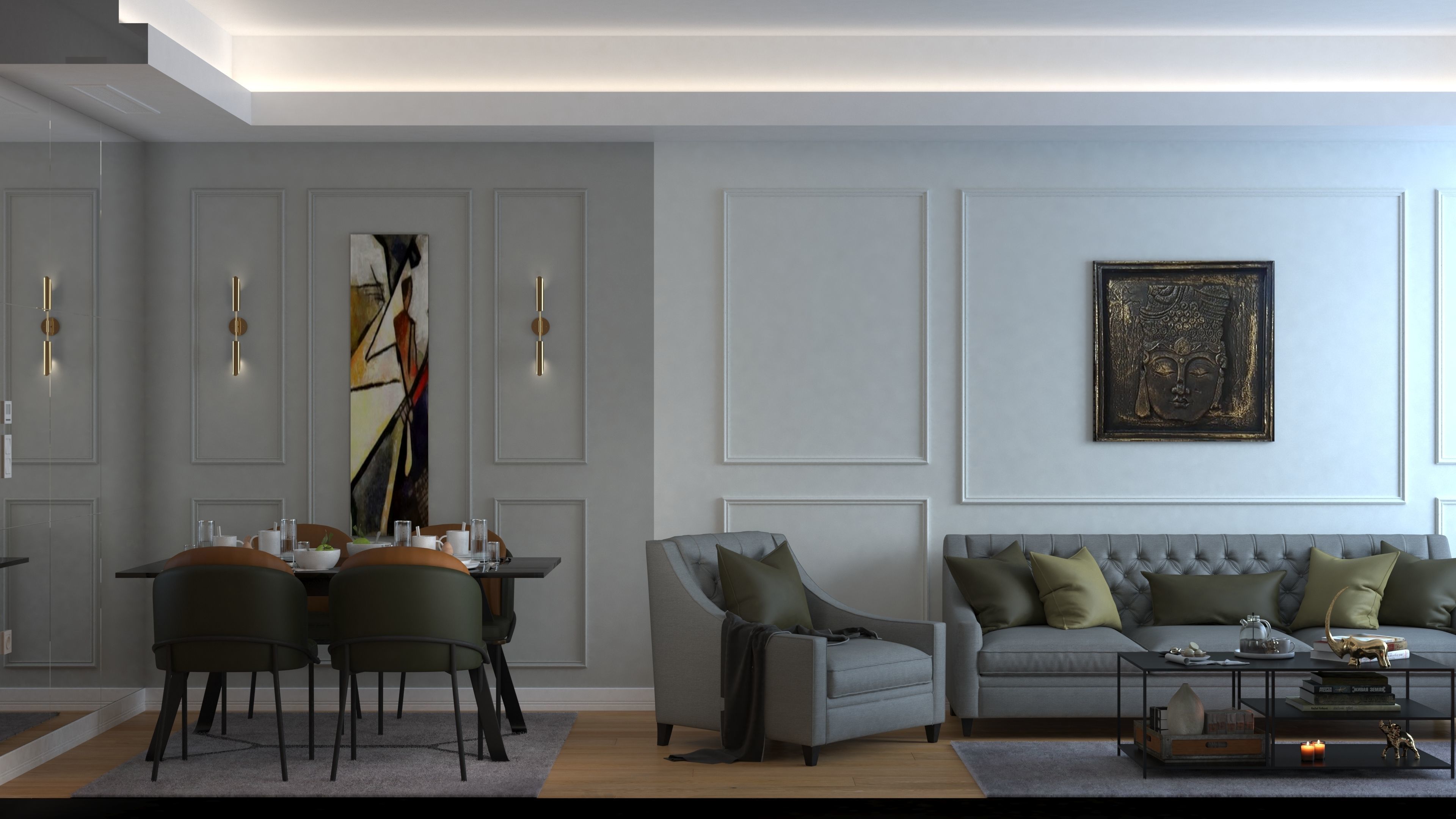 Modern Flat 1plus1 FGM 3D model_6