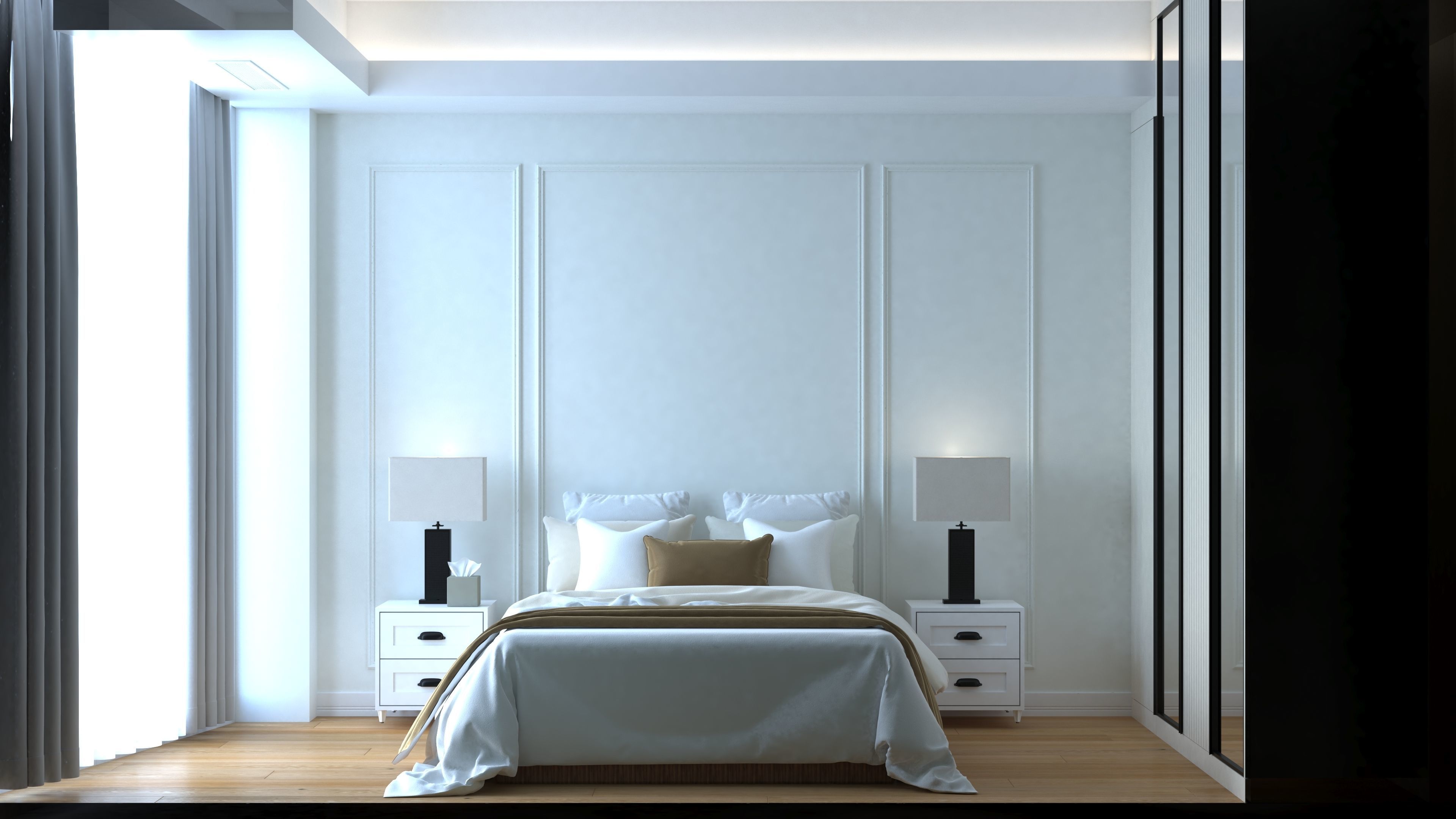 Modern Flat 1plus1 FGM 3D model_3