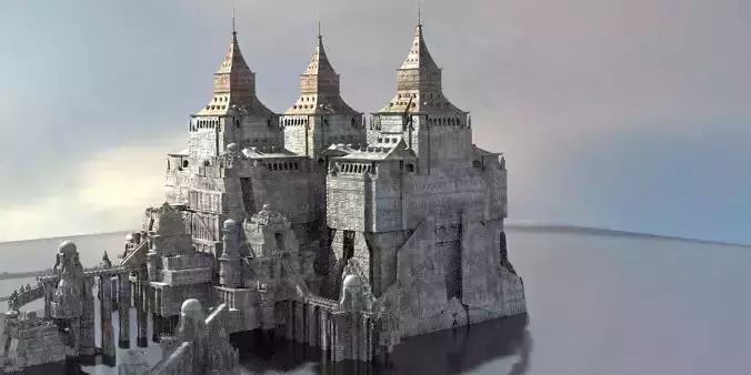 Fantasy Germanic Domes Structures  3D model