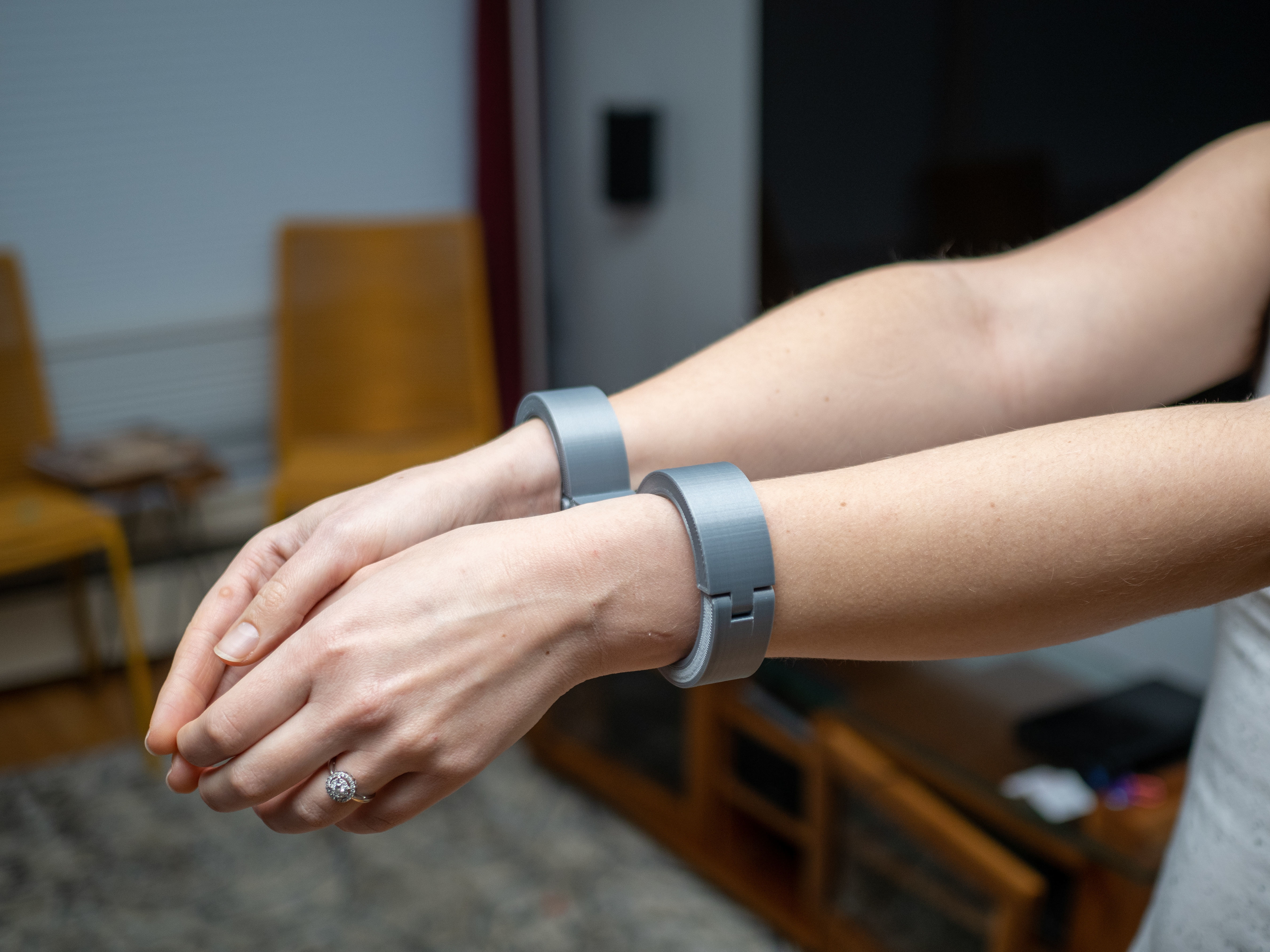 Fully Customizable Rigid Wrist Cuffs - 3 different types Free 3D print model_3