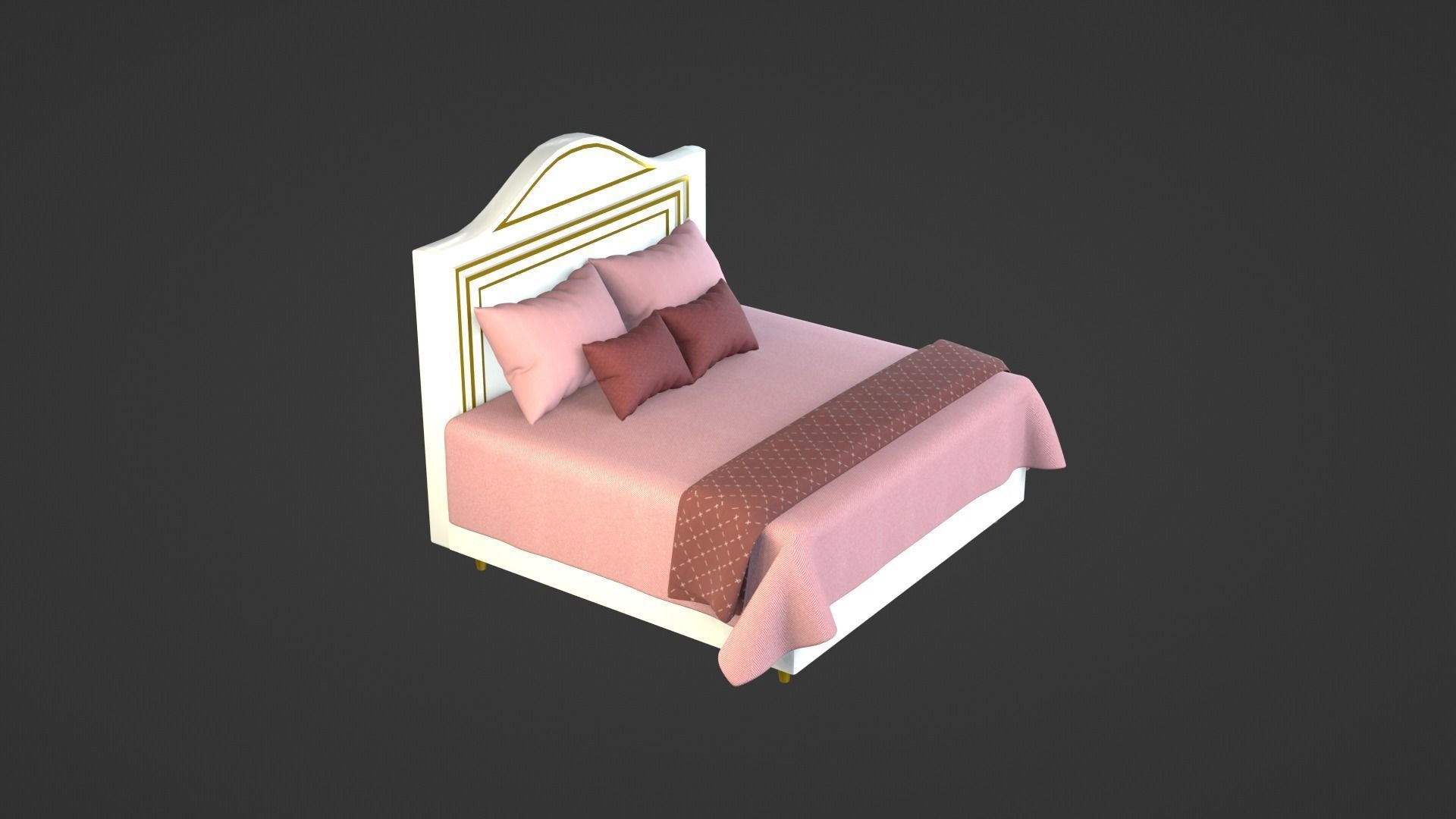 Beds collection bed with bedding _21