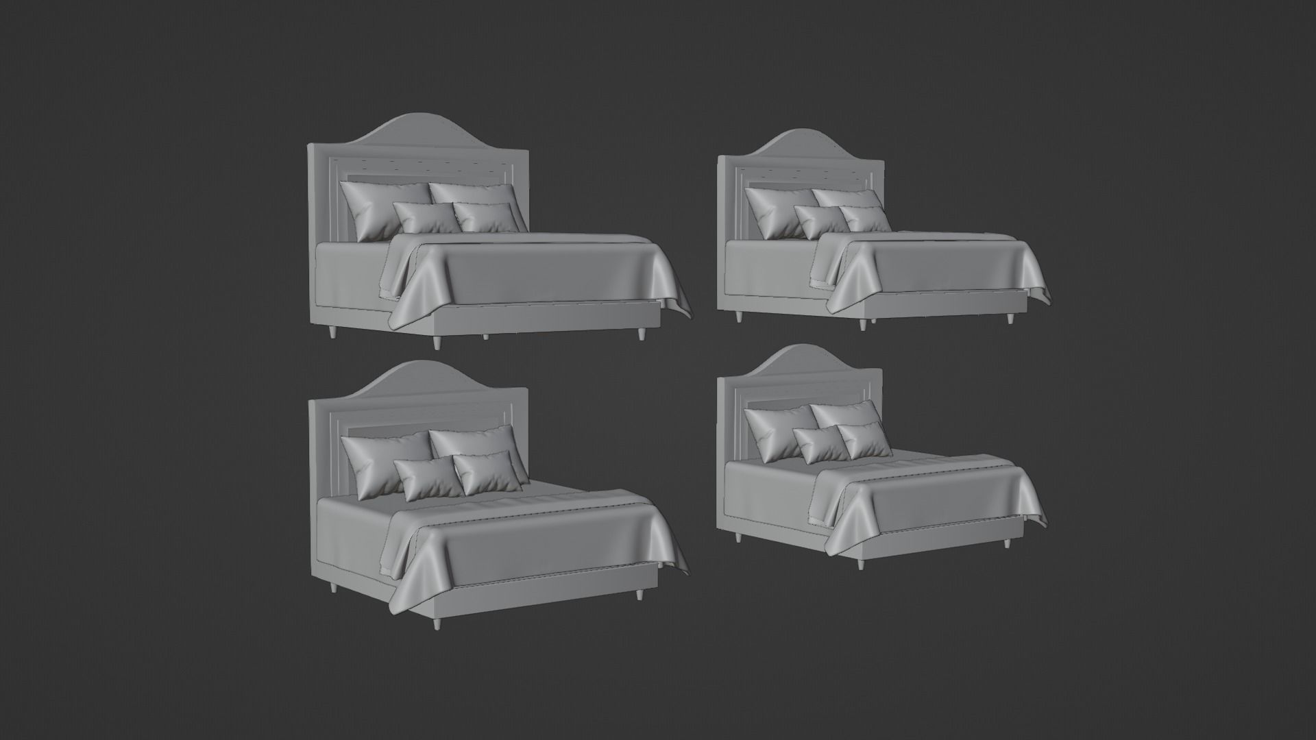 Beds collection bed with bedding _2