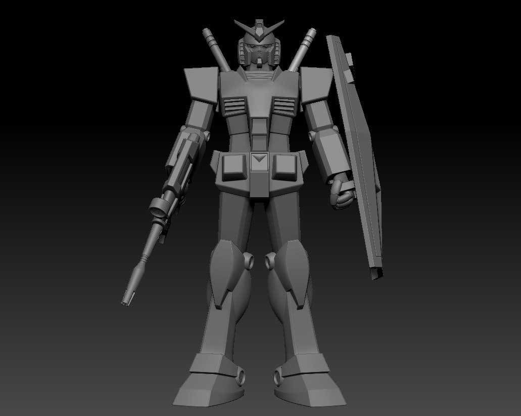 Gundam 3D print model_3