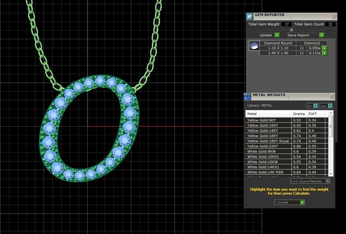 Jewelry Alphabet Pendant O 3D print model_1