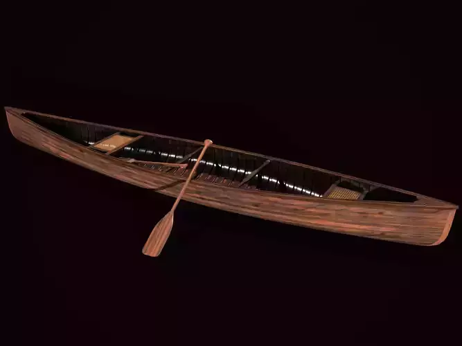 Game Ready Canoe with Paddle