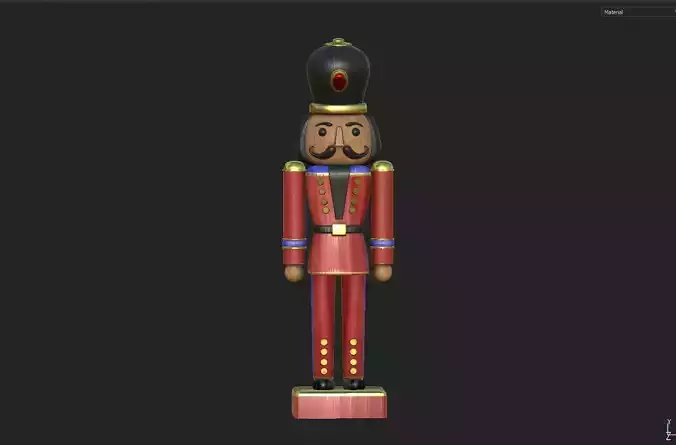 Nutcracker Low-poly 3D model