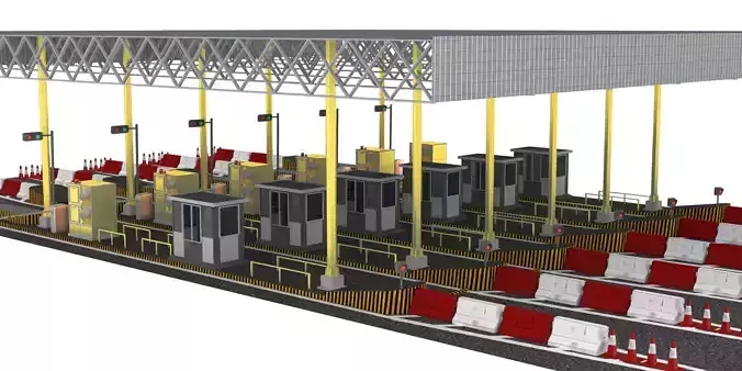 Toll Plaza Station model