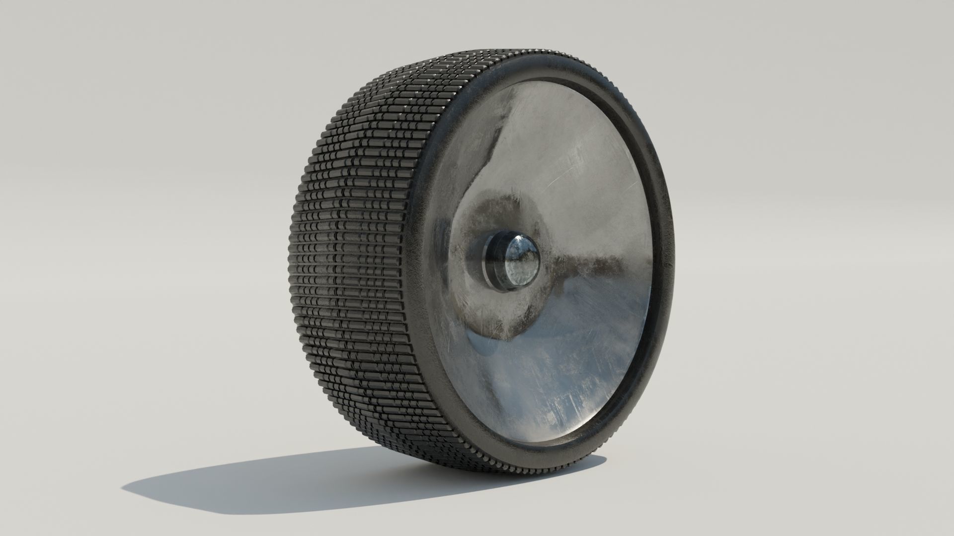 moon vehicle wheel Low-poly 3D model_5