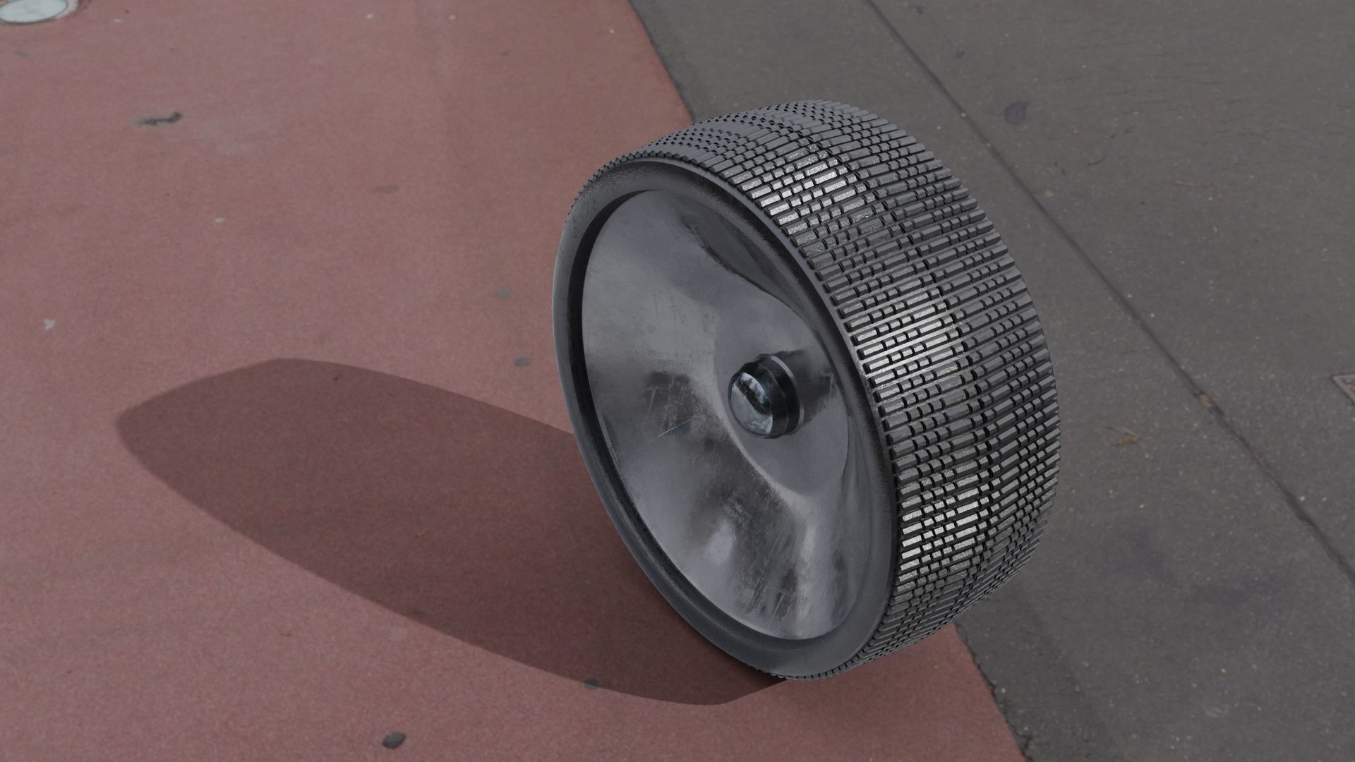 moon vehicle wheel Low-poly 3D model_9