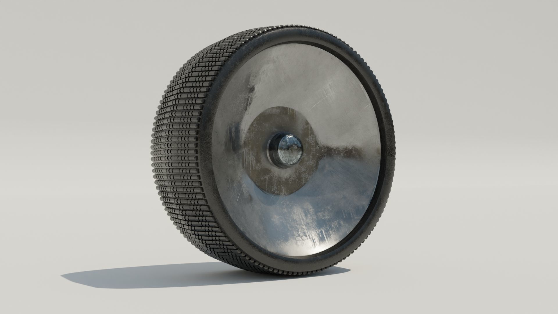 moon vehicle wheel Low-poly 3D model_13