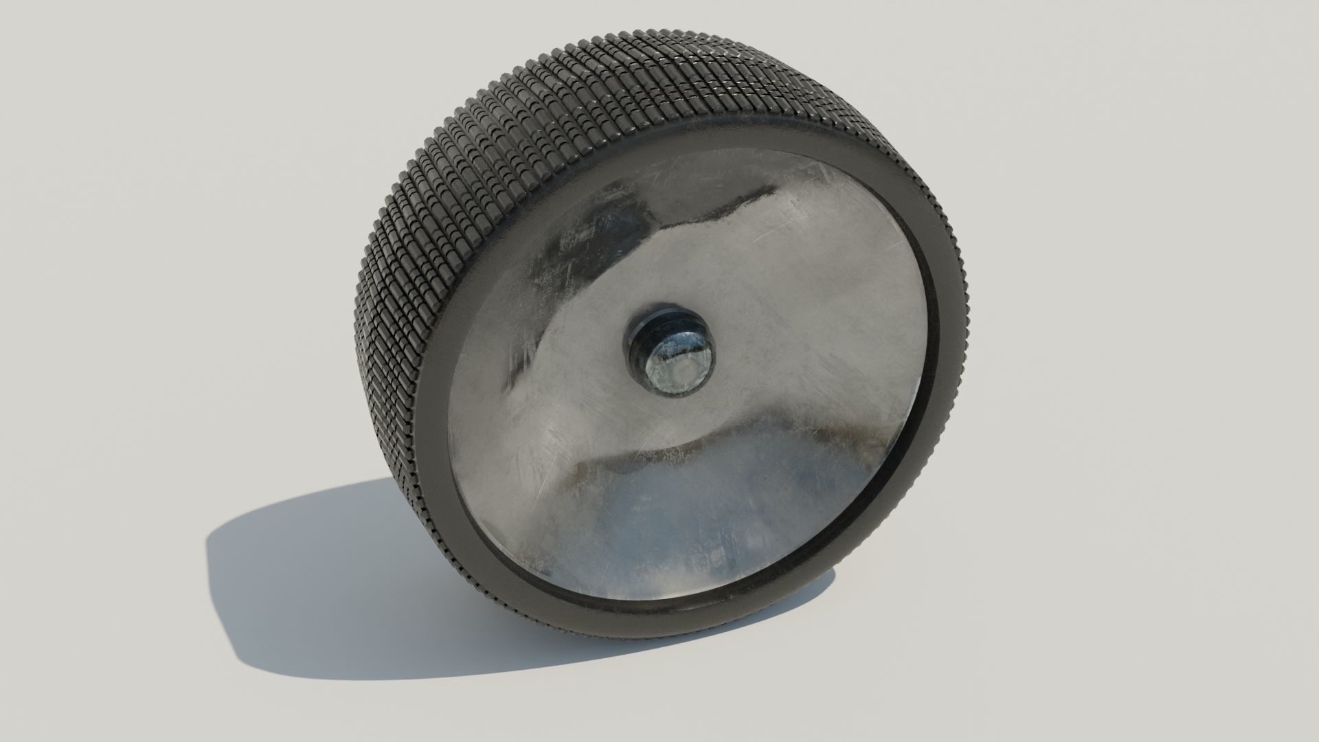 moon vehicle wheel Low-poly 3D model_2