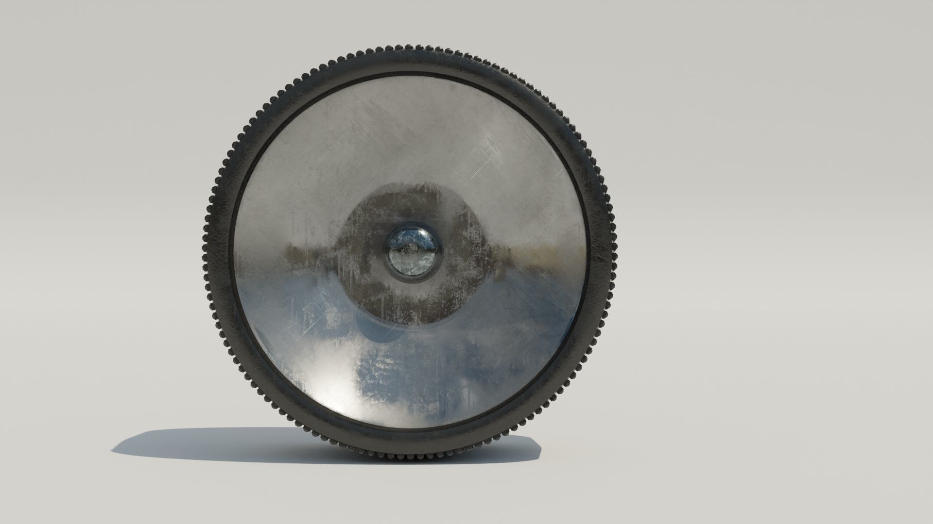 moon vehicle wheel Low-poly 3D model_12