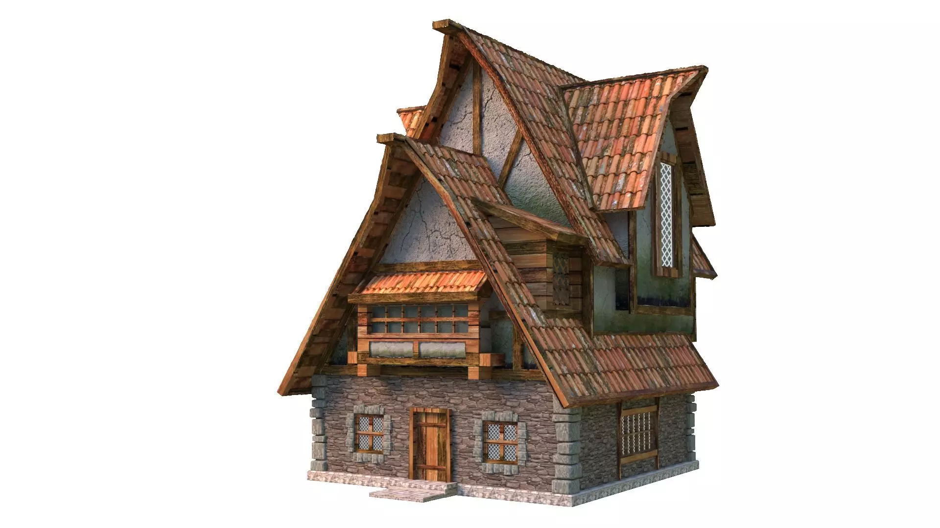 Village house 3D model_0