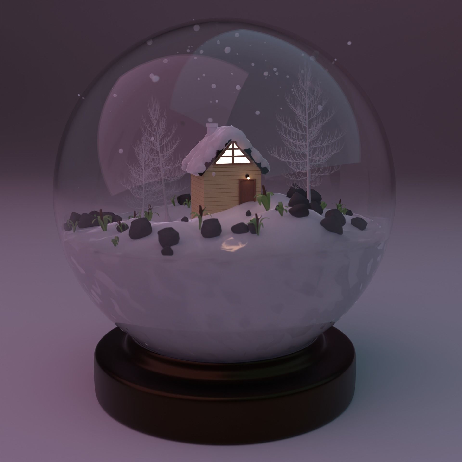 Fancy Glass Globe for Winters 3D model_5