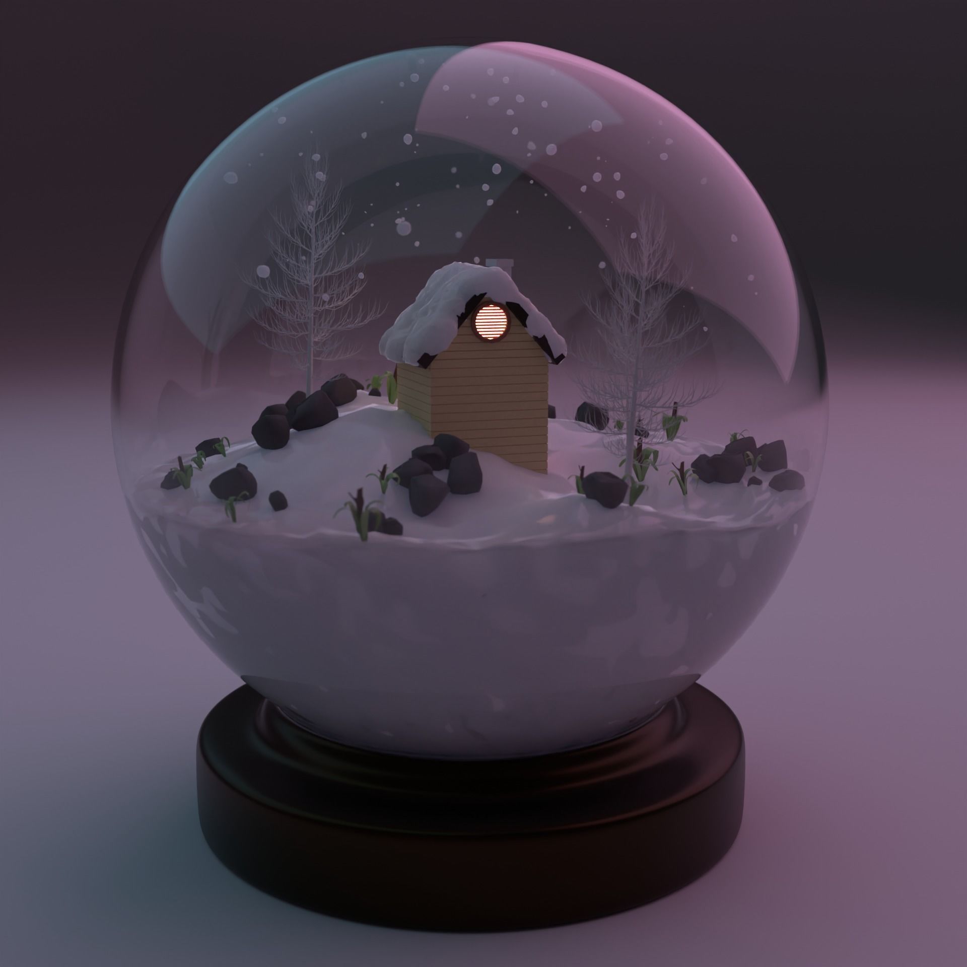 Fancy Glass Globe for Winters 3D model_1