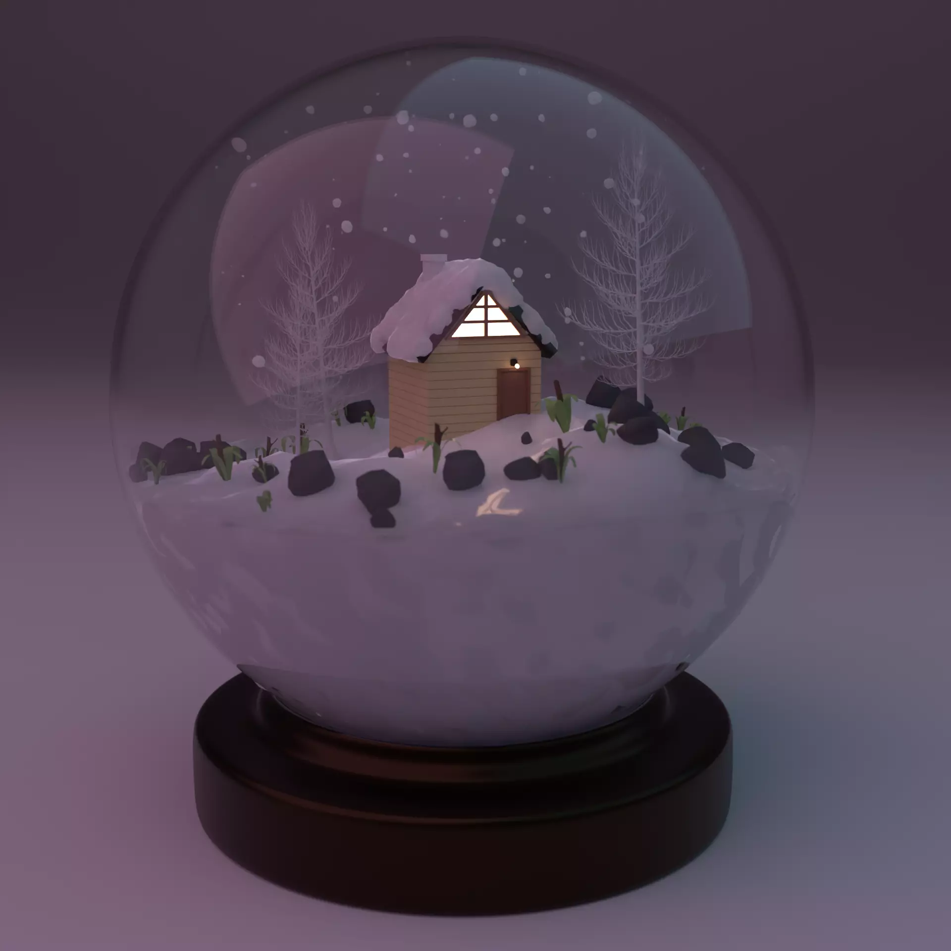 Fancy Glass Globe for Winters 3D model_0
